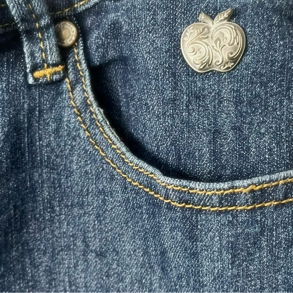 Apple Bottoms Blue Jean Shorts with Embellished Pockets - Picture 5 of 5